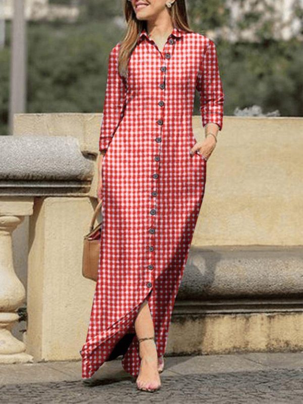 Robe chemise manche longue