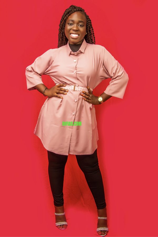 Chemise rose pour femme